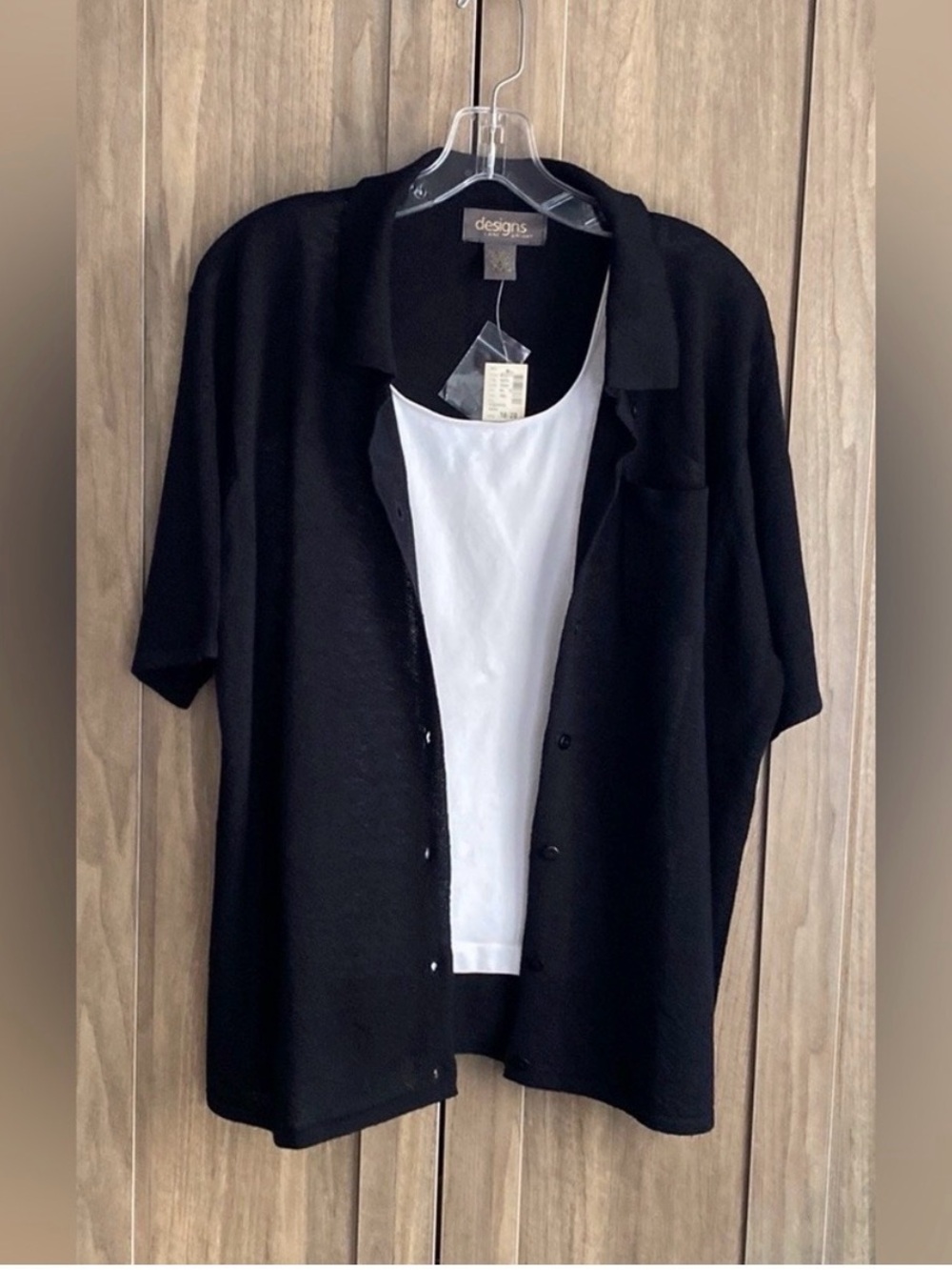 NWT! Designs By Lane Bryant Black Top | 18/20